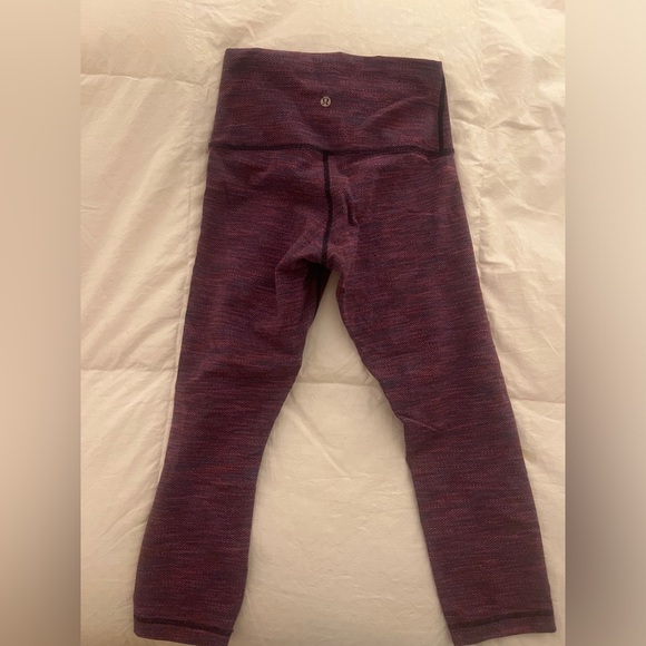 lululemon Purple Crop Leggings - Picture 2 of 3
